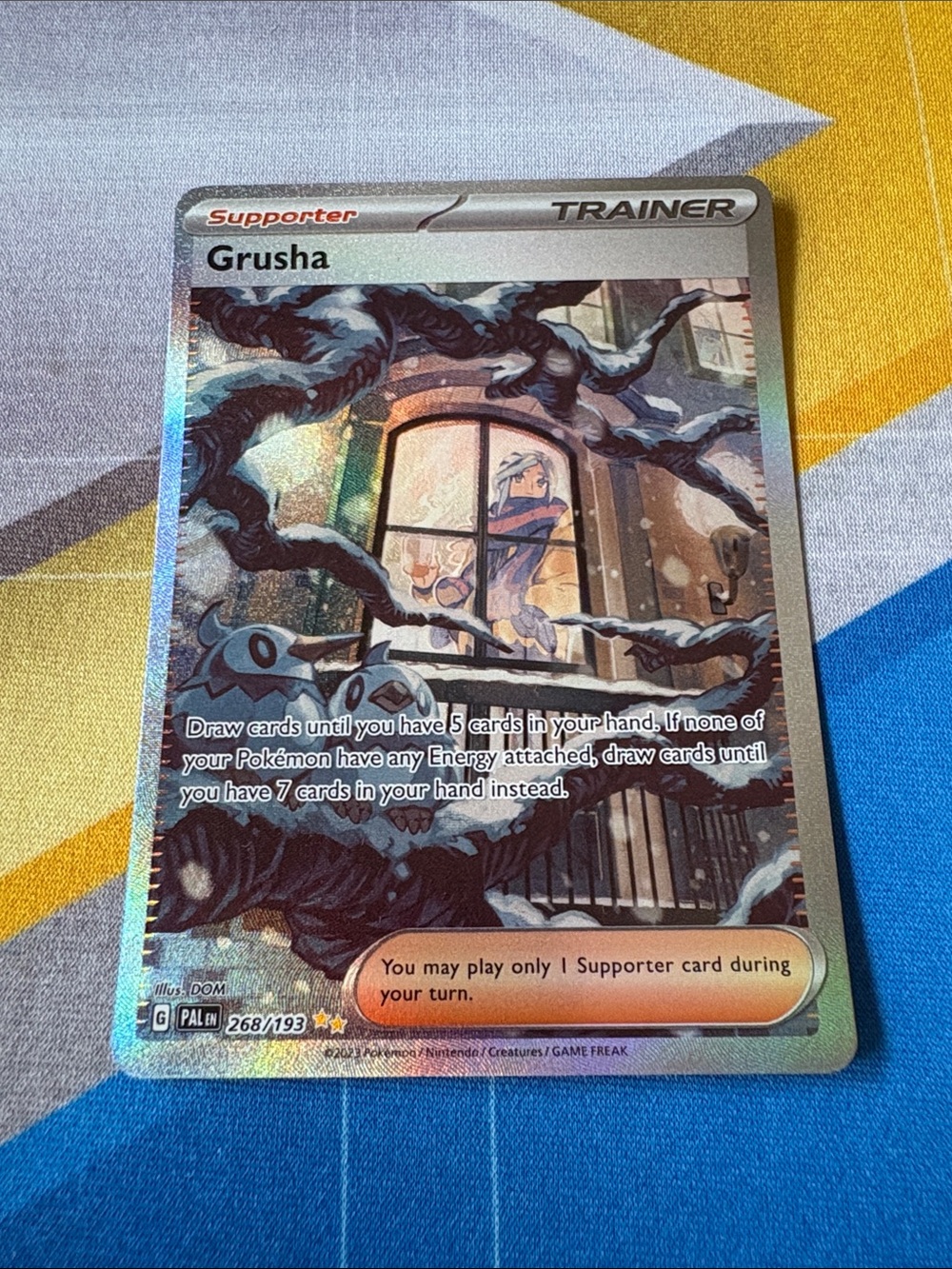 Pokemon TCG Grusha 268/193 Sv02: Paldea Evolved Holo (2023) SIR NM